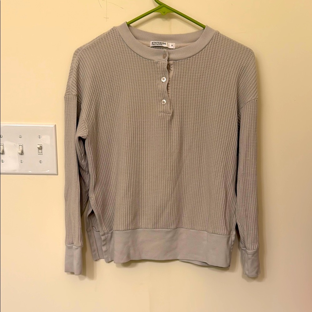Stateside waffle sweatshirt